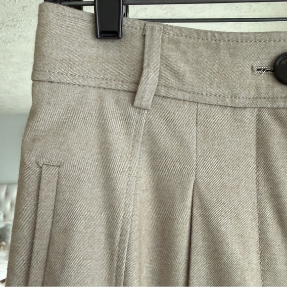 NEW Zara XS Beige Gray Cropped Barrel Balloon Pants - Picture 4 of 8